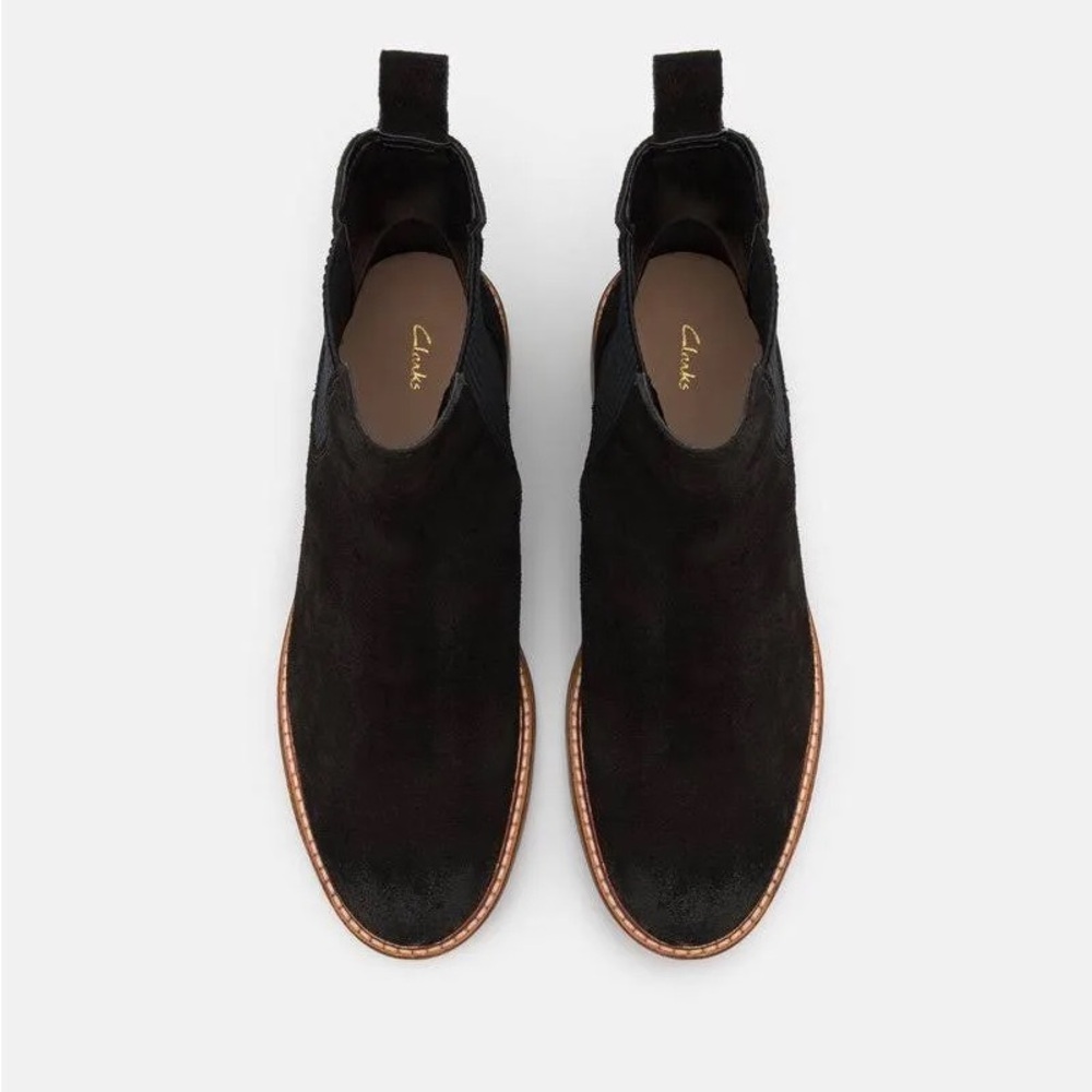 NEW Clarks, Leather Cologne ARL02 Black Suede Boots (26174768) - Picture 3 of 12